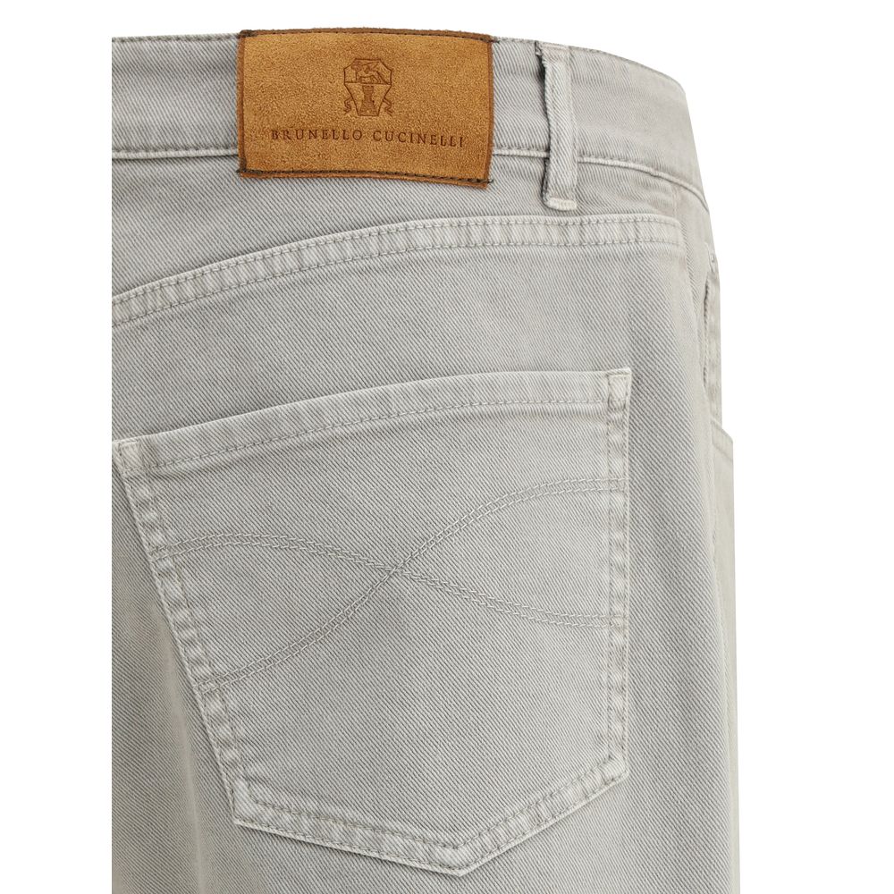 Pants with turn-up hem
