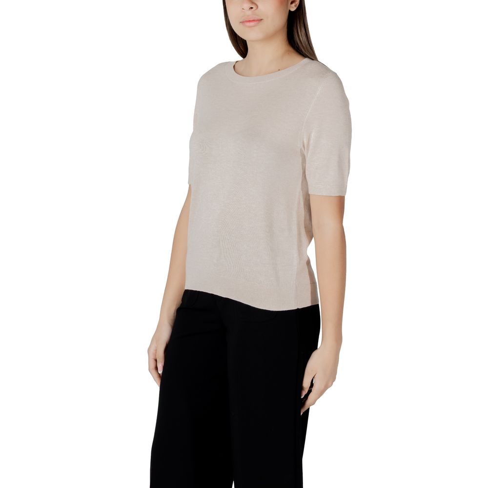 Beige Viscose Tops & T-Shirt