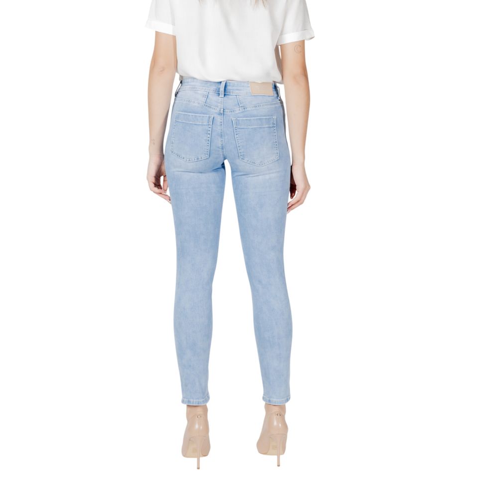 Light Blue Cotton Jeans & Pant