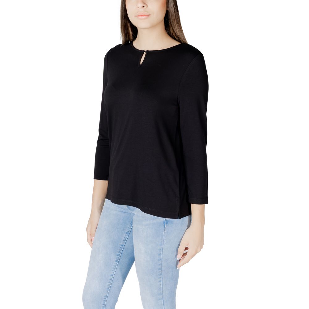 Black Viscose Tops & T-Shirt