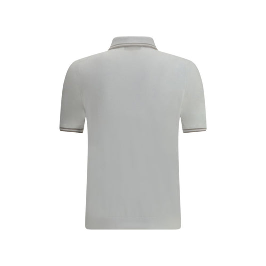 White Cotton Polo Shirt