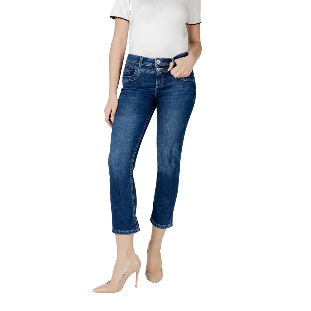 Blue Cotton Jeans & Pant