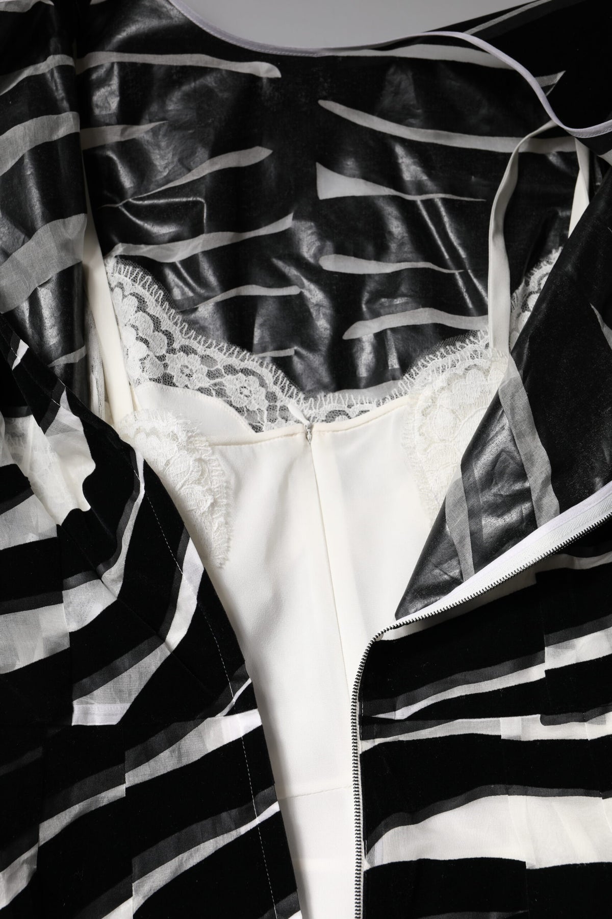 Black White Zebra A-line Sheath Mini Dress
