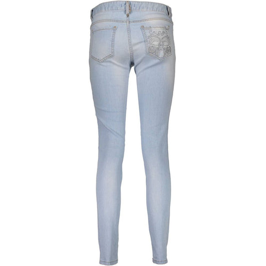 Blue Cotton Women Jeans