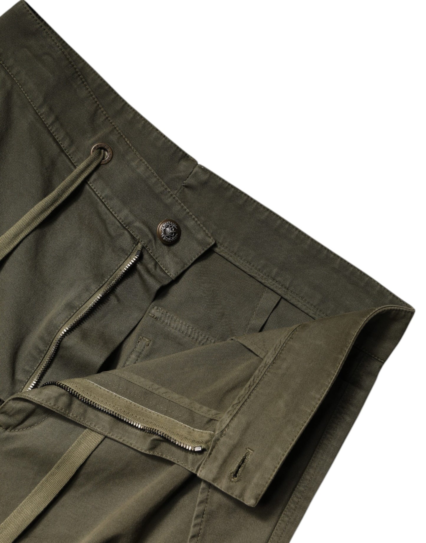 Army Green High Waist Cargo Pants