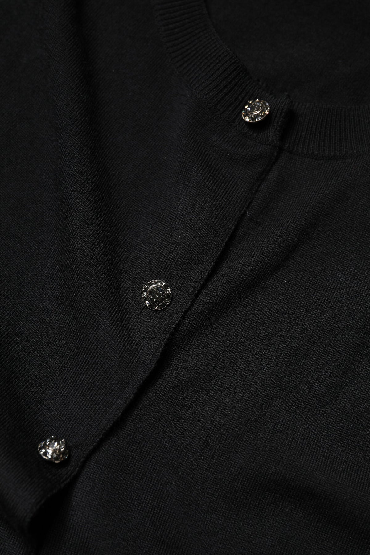 Black Button Down Short Sleeve Blouse Top