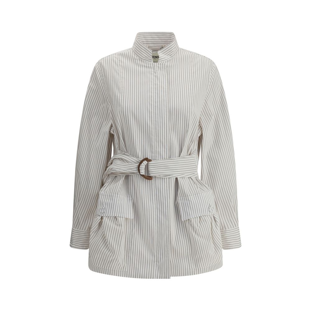 Striped Shirt Jacket