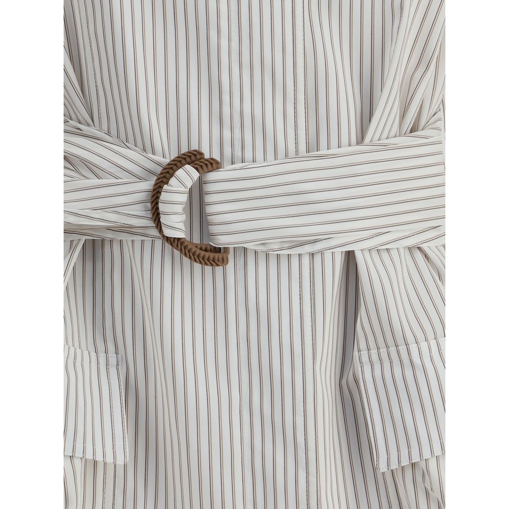 Striped Shirt Jacket