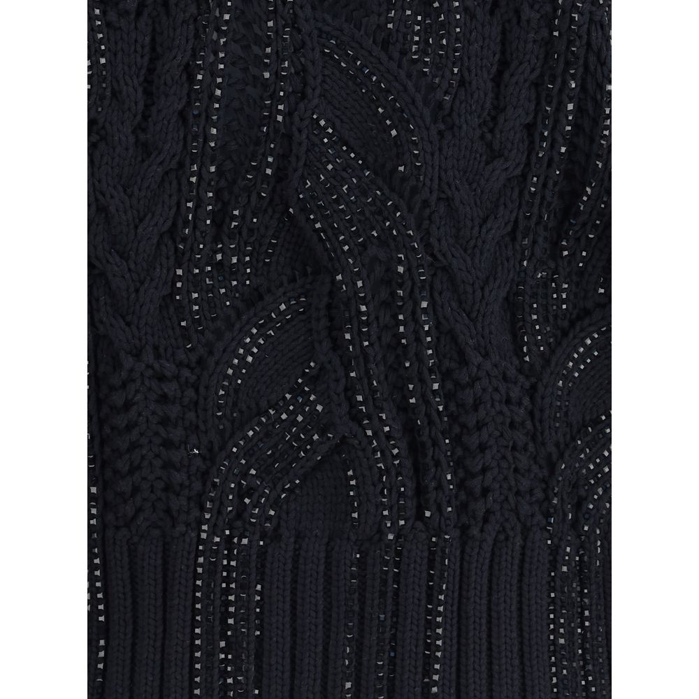 Rhinestone cotton Cardigan