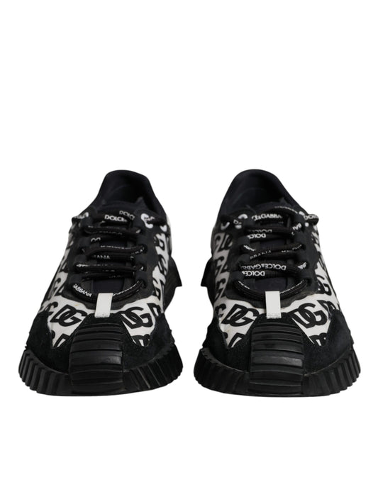 Black Logo Lace Up Low Top NS1 Sneakers Shoes