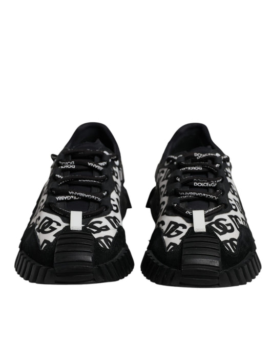 Black Logo Lace Up Low Top NS1 Sneakers Shoes