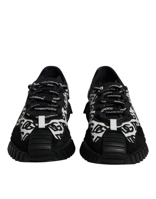 Black Logo Lace Up Low Top NS1 Sneakers Shoes