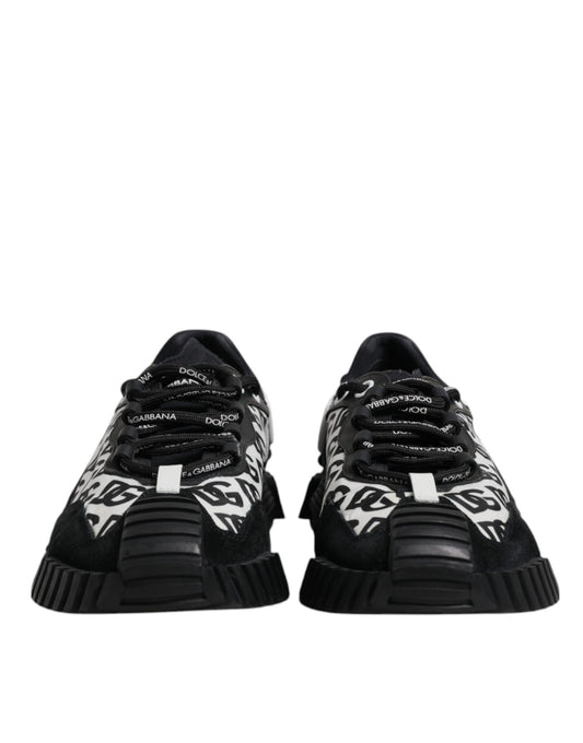 Black Logo Lace Up Low Top NS1 Sneakers Shoes
