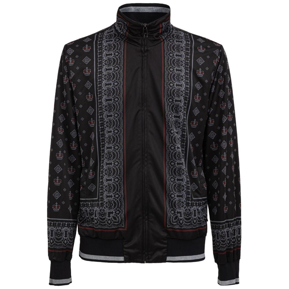 Black Polyester Sweatshirt
