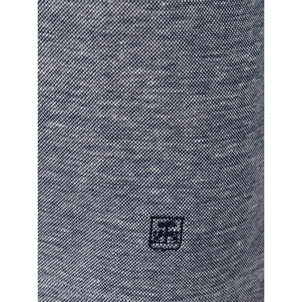 Brown Linen Polo Shirt