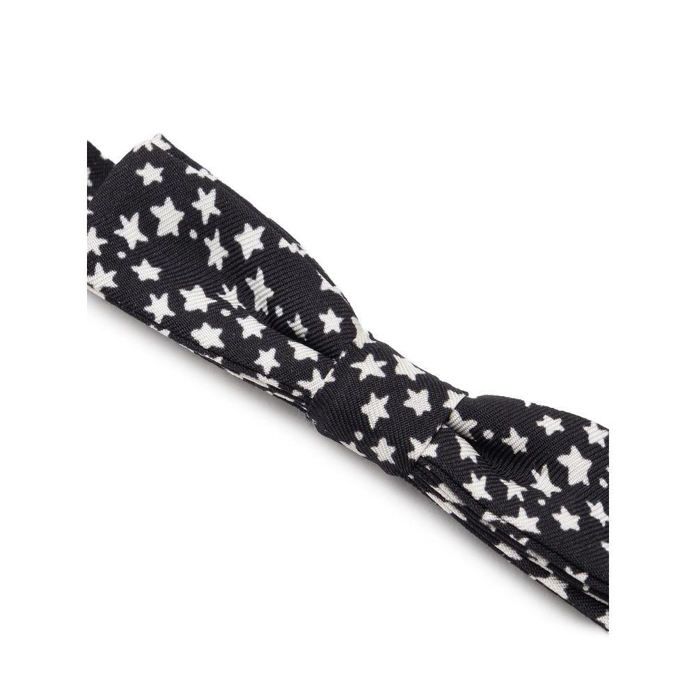 Black Silk Bowtie