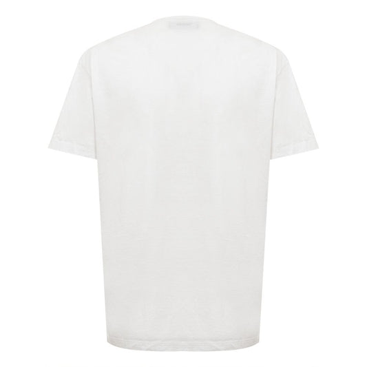 Chic White Cotton Staple Tee