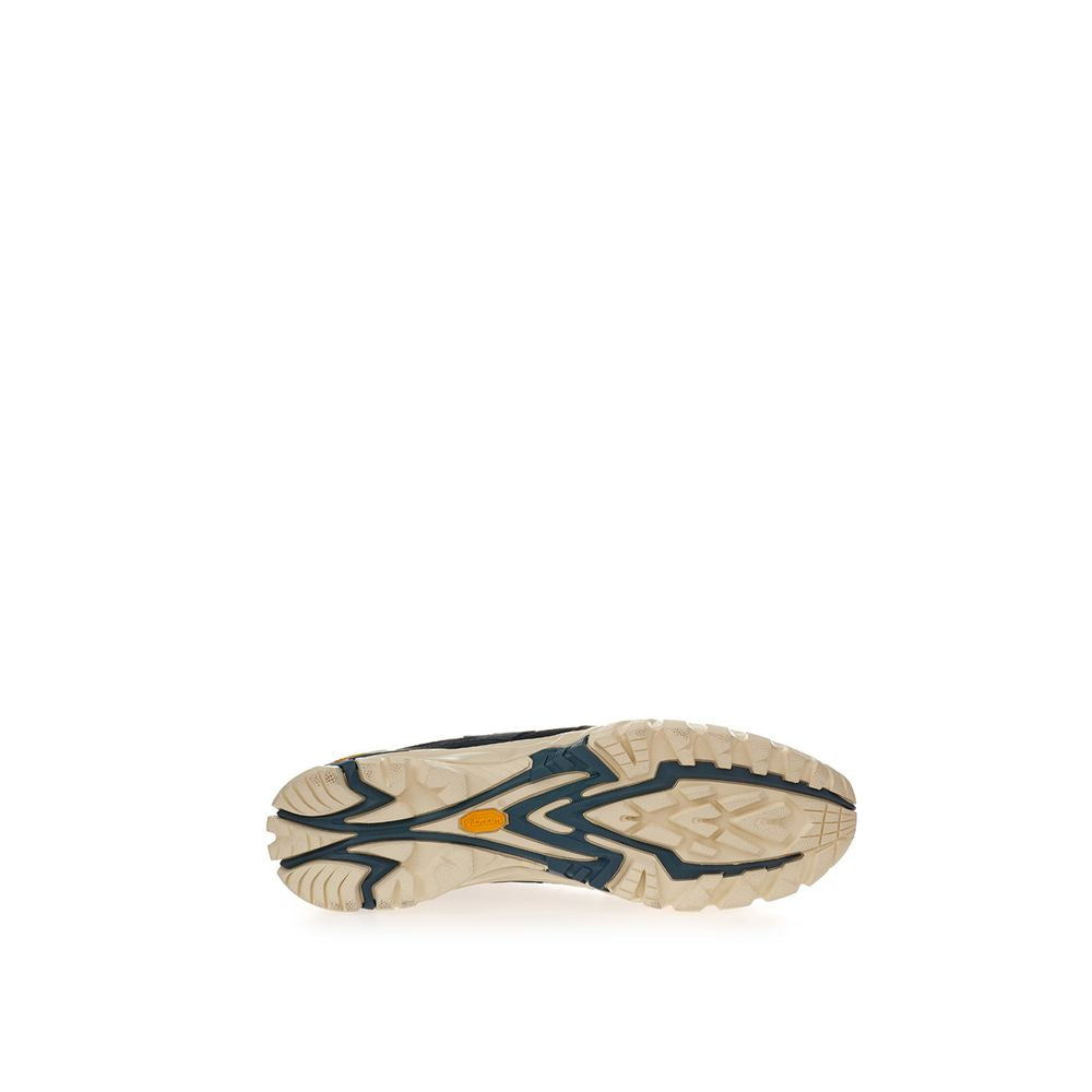 Black Suede Leather Athletic Sneakers