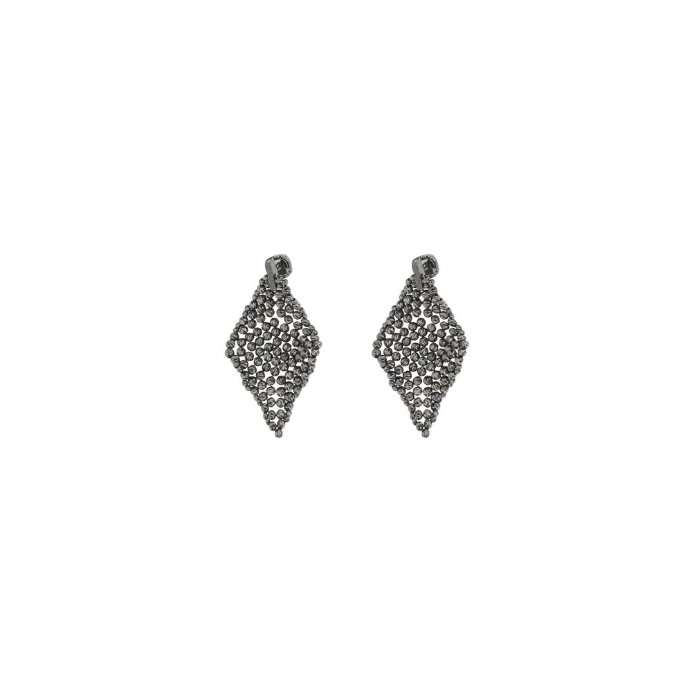 Faceted silver Earrings
