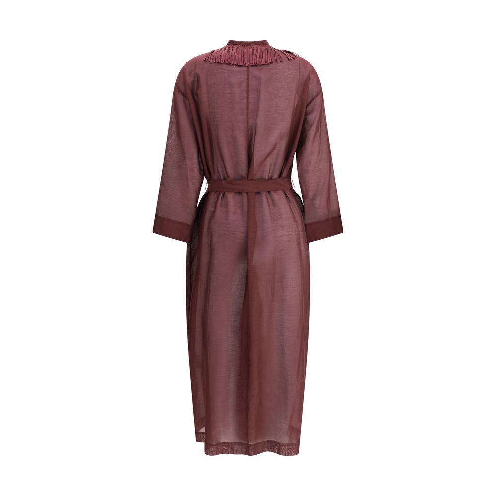 Fringed long Robe