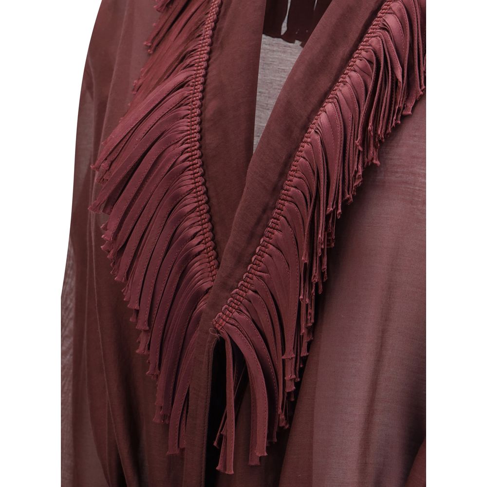 Fringed long Robe