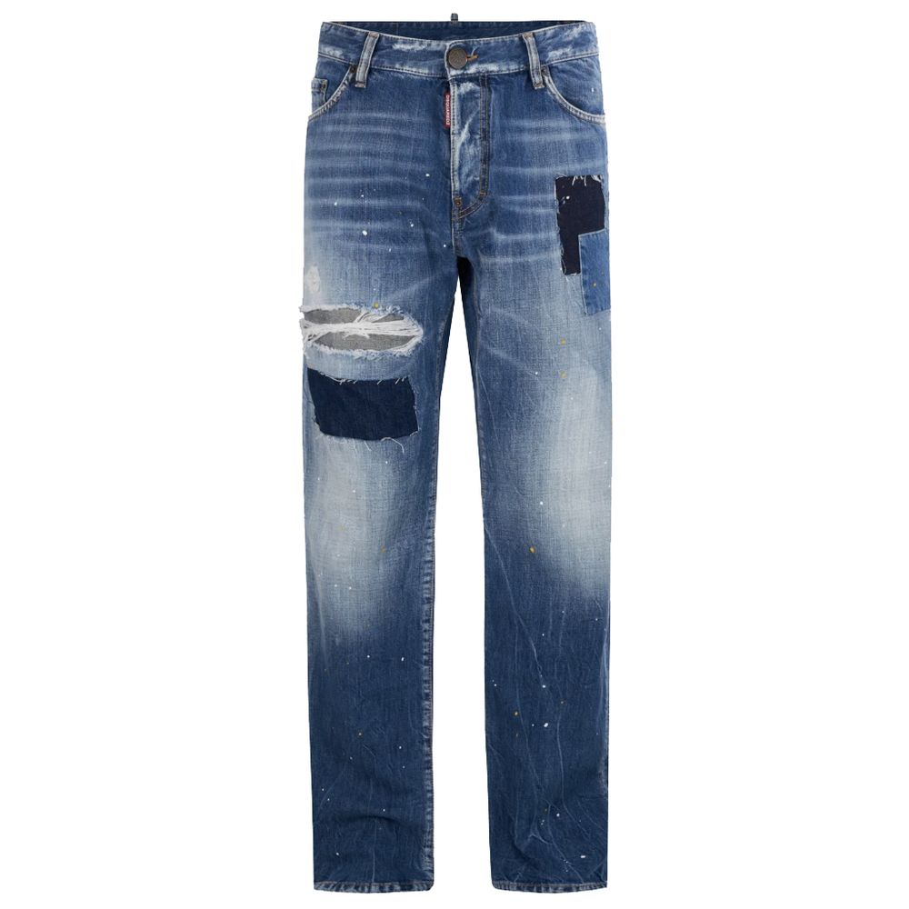 Blue Cotton Jeans & Pant