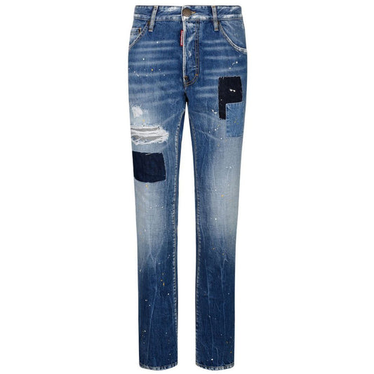Blue Cotton Men's Slim-Fit Jean