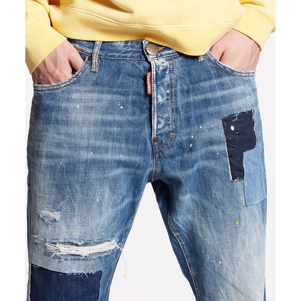 Blue Cotton Jeans & Pant