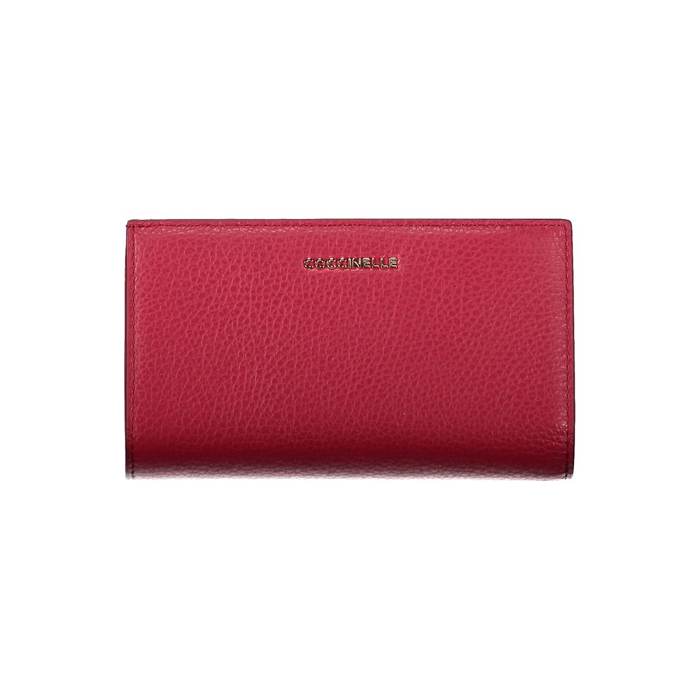 Red Leather Women Wallet