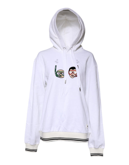 White #DGFamily Hooded Sweatshirt Sweater