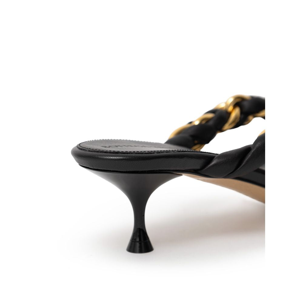 Black Leather Sandal