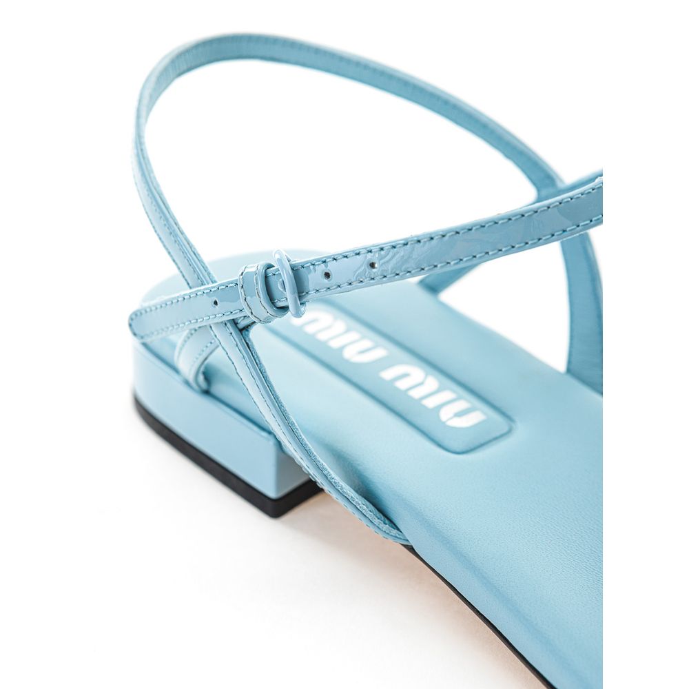 Blue Patent Leather Sandal