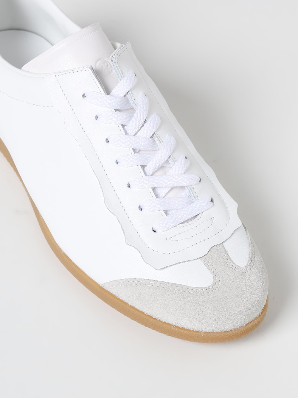 Low Featherlight Leather And Suede Sneakers