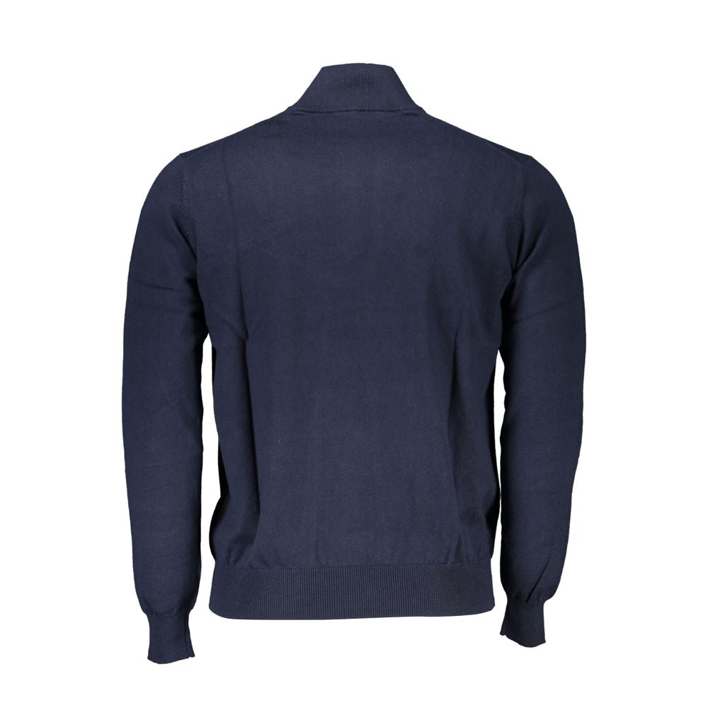 Blue Cotton Men's Sweater