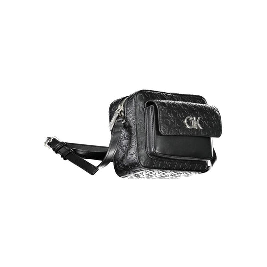 Black Polyester Women's Shoulder Bag