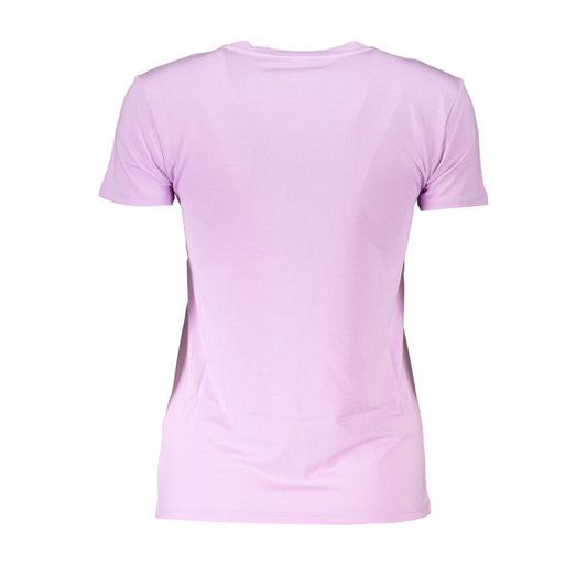 Purple Elastane T-Shirt