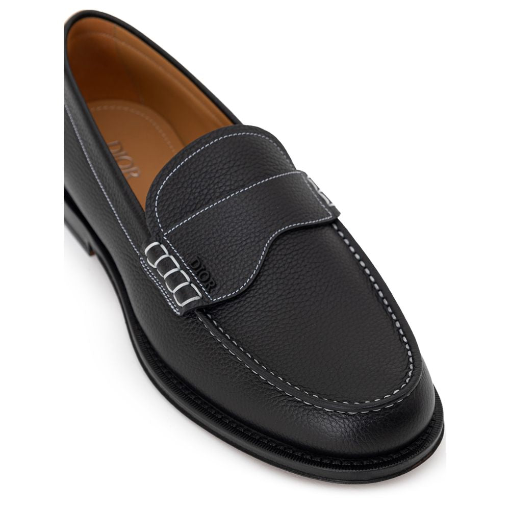 Black Leather Loafer