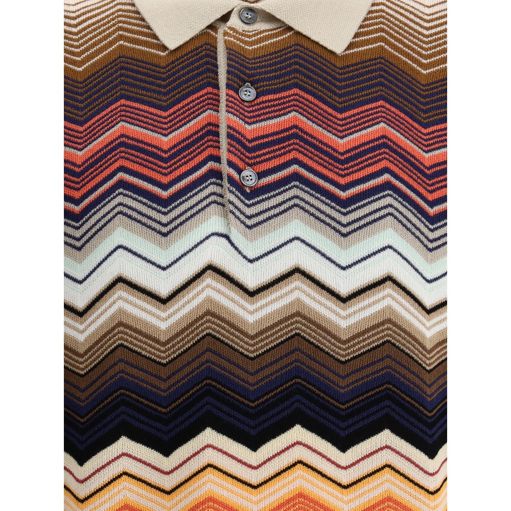 ZigZag Pattern Polo Shirt