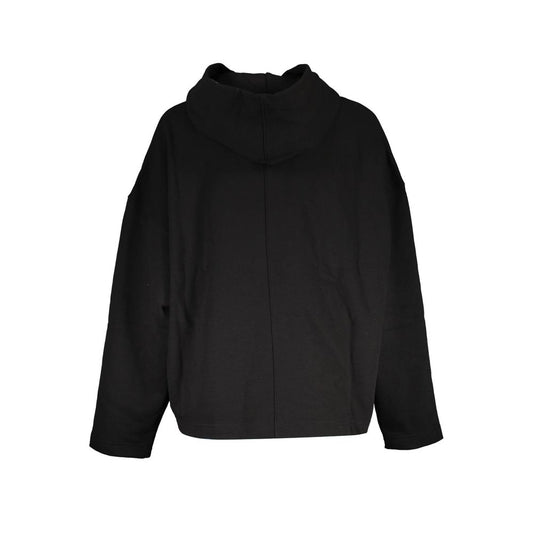Black Cotton Women's Hoodie