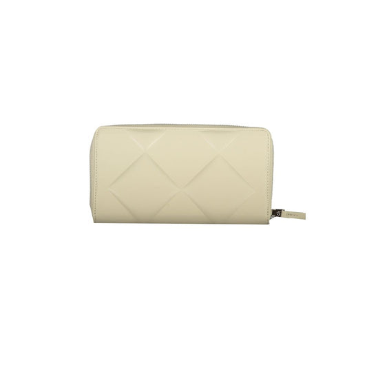 Beige Polyester Women Wallet