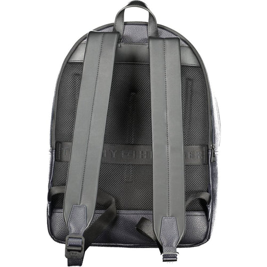 Blue Polyurethane Men's Backpack