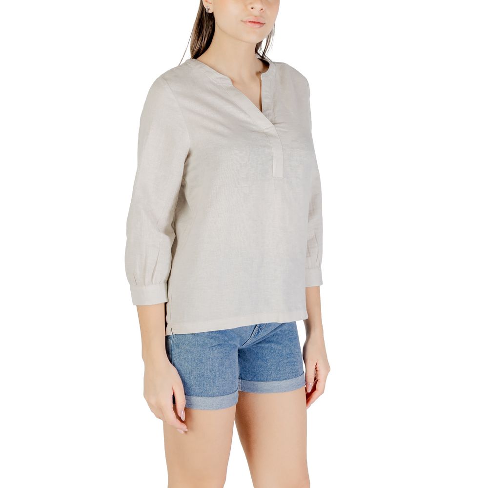 Beige Linen Shirt