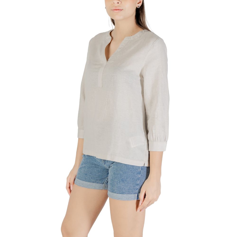 Beige Linen Shirt