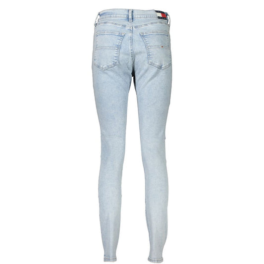 Light Blue Cotton Women Jeans