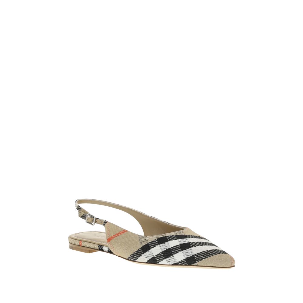 Birdie Check slingback Ballerinas