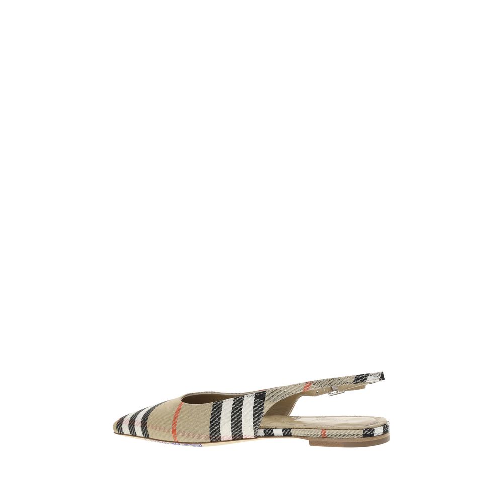 Birdie Check slingback Ballerinas
