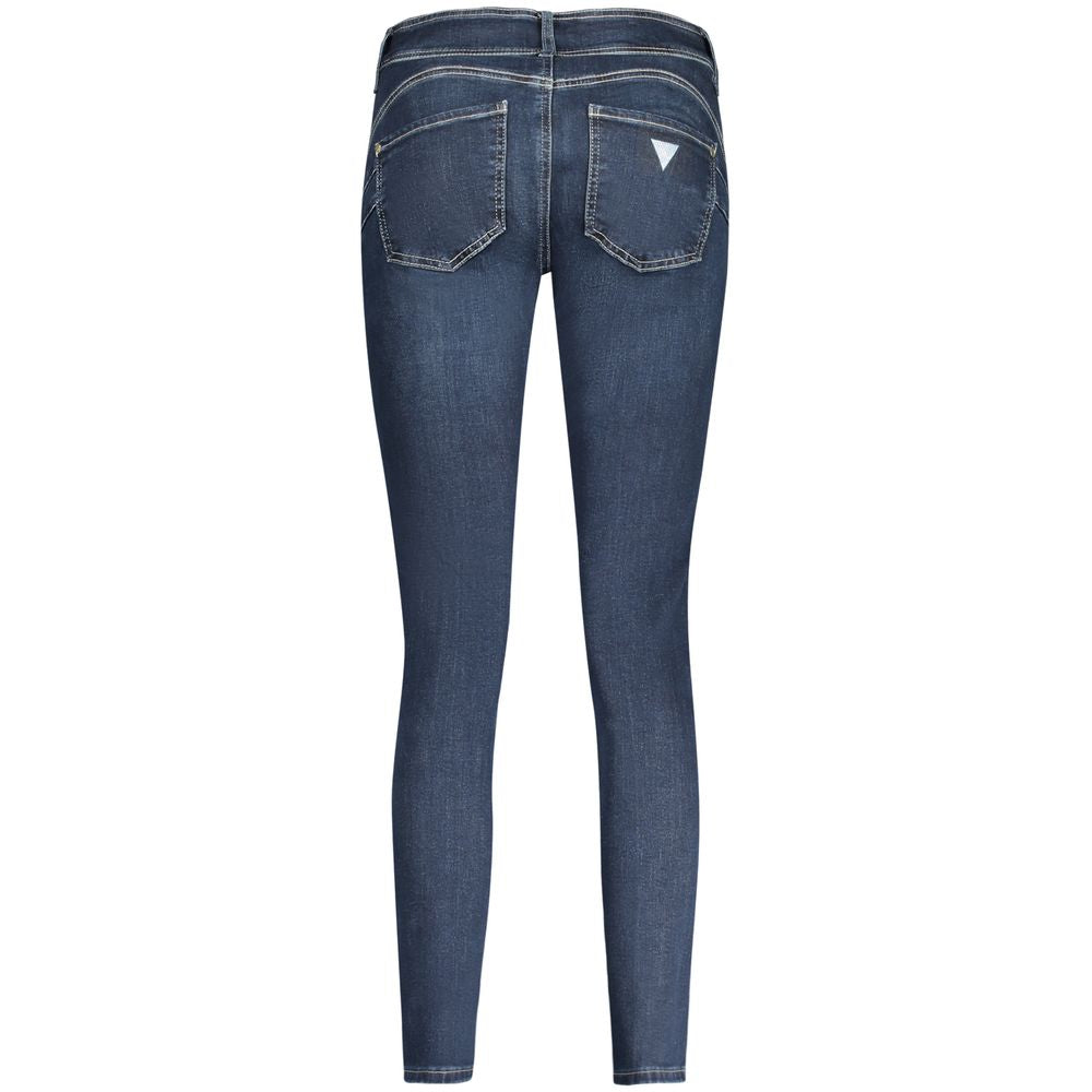 Blue Cotton Women Skinny Jean