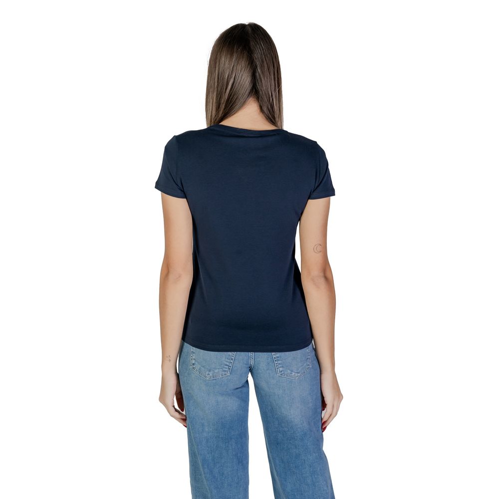 Blue Cotton Tops & T-Shirt