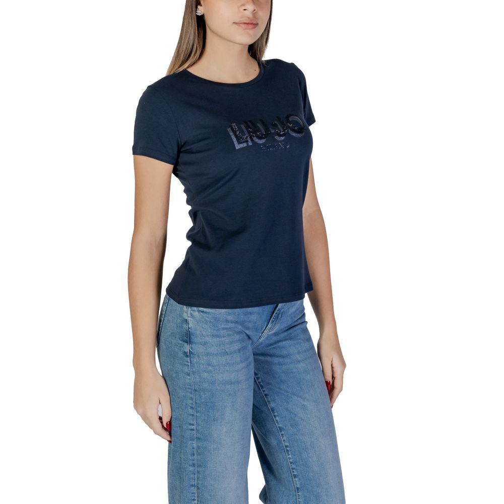 Blue Cotton Tops & T-Shirt