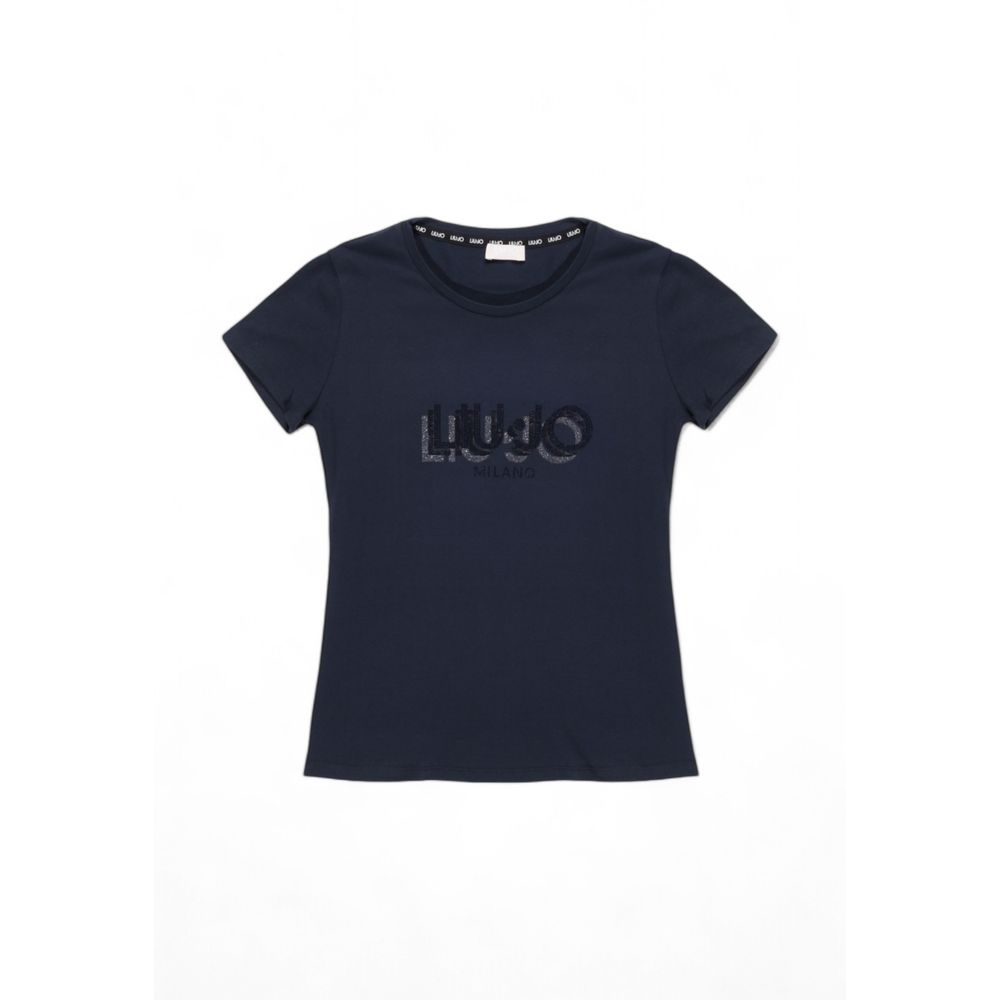 Blue Cotton Tops & T-Shirt